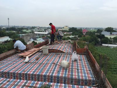 xây dựng nhà ở Hóc Môn - CĐT : Vũ Văn Chung